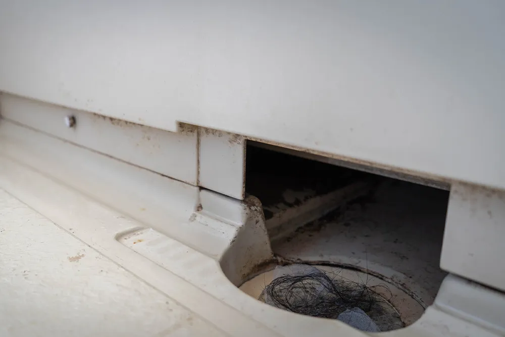 写真：浴室の排水溝