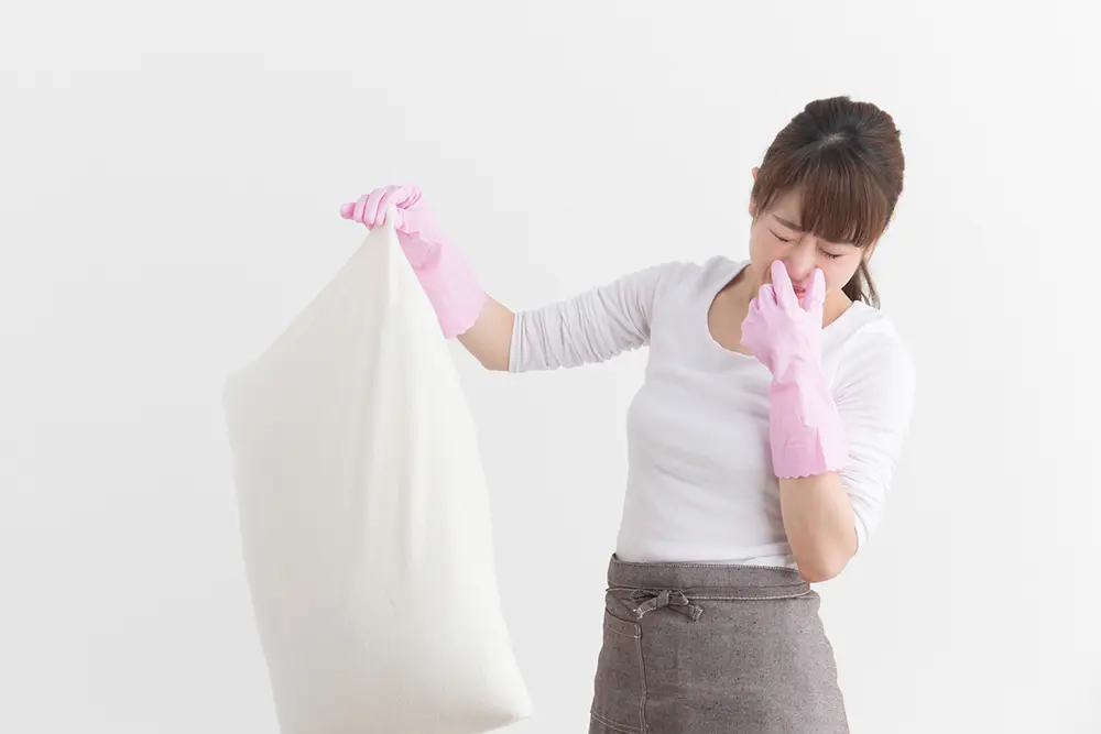 写真:エプロン姿の女性